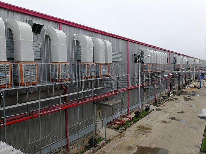 工業冷風機廠房降溫（wēn）案例（lì）